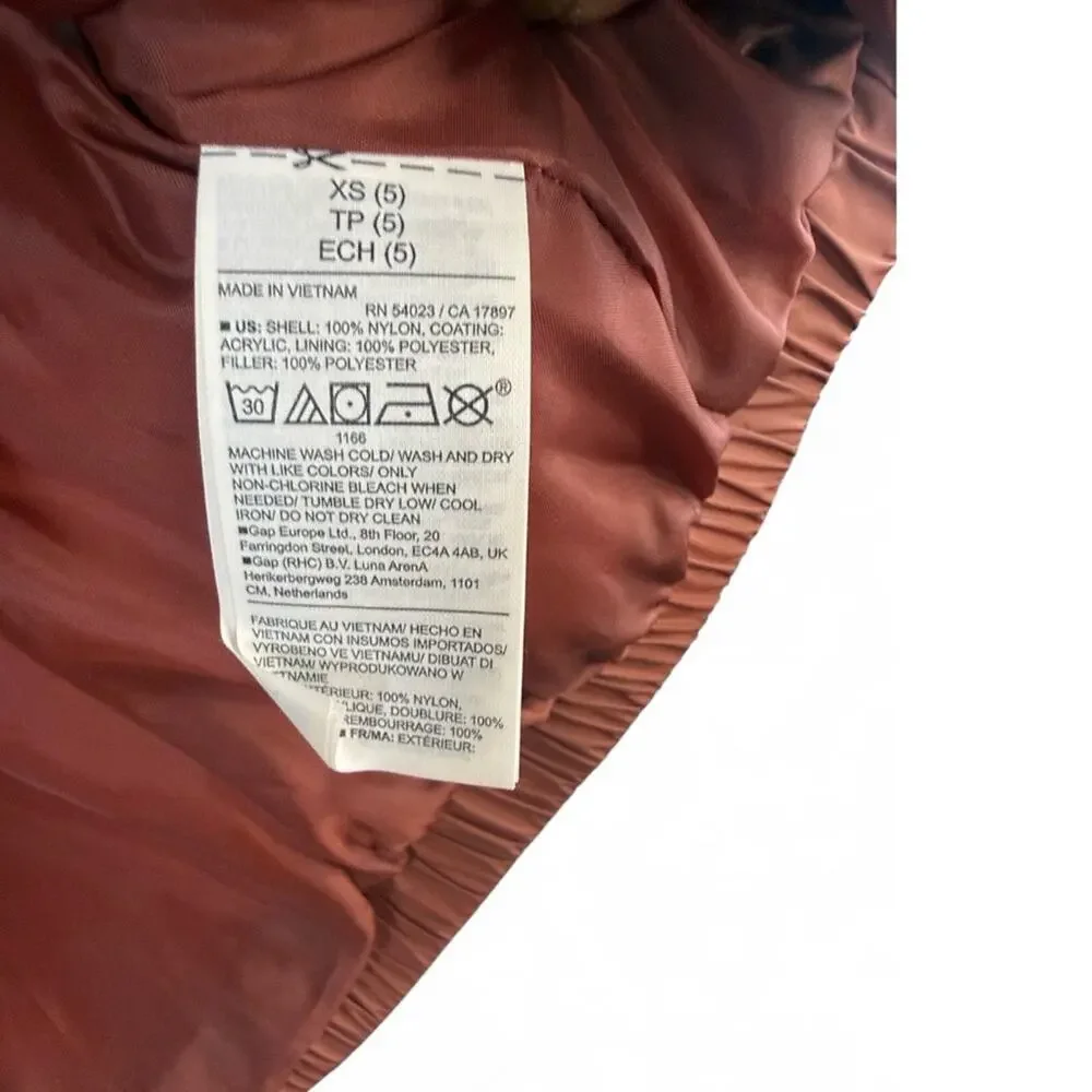 Old Navy Quilted Kids Girls Vest - Brown/Rust size XS